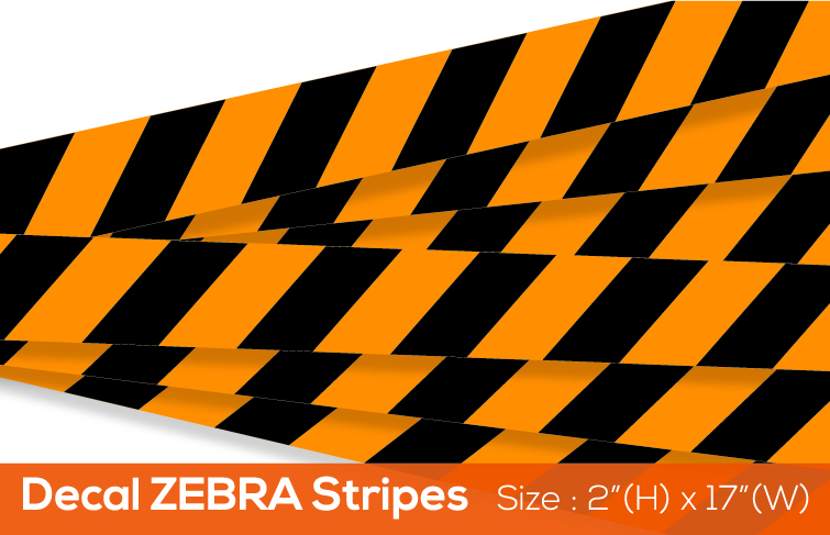 Decal ZEBRA STRIPES
