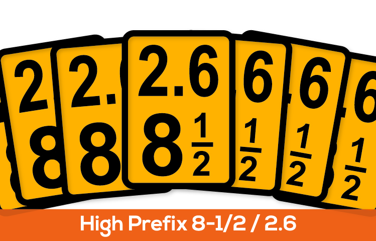 High Prefix 8-1/2/2.6