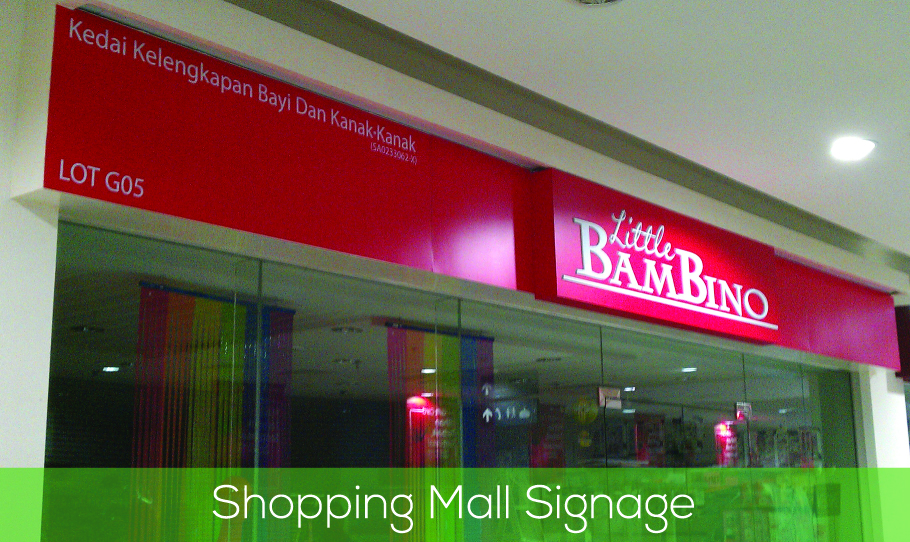 Shopping Mall Signage